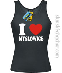 I love Mysłowice - top damski - czarny
