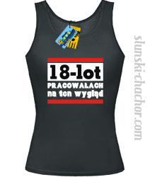 18 lot pracowałach - top damski - czarny
