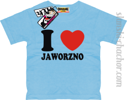 I love Jaworzno koszulka dziecięca z nadrukiem - sky blue