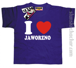 I love Jaworzno koszulka dziecięca z nadrukiem - purple