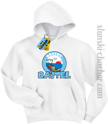 Gryfny bajtel bluza dziecięca z nadrukiem - white