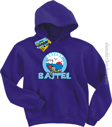 Gryfny bajtel bluza dziecięca z nadrukiem - purple