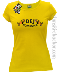 DEJ BOMBONA - Koszulka damska żółta 