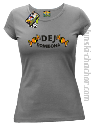 DEJ BOMBONA - Koszulka damska szara 