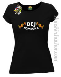 DEJ BOMBONA - Koszulka damska czarna 