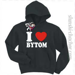 I love Bytom bluza dziecięca z nadrukiem - black