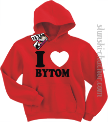 I love Bytom bluza dziecięca z nadrukiem - red