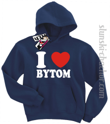 I love Bytom bluza dziecięca z nadrukiem - navy blue