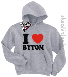 I love Bytom bluza dziecięca z nadrukiem - ash