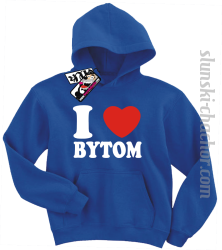 I love Bytom bluza dziecięca z nadrukiem - blue
