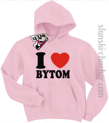 I love Bytom bluza dziecięca z nadrukiem - pink