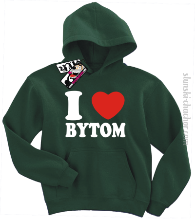I love Bytom - bluza dziecięca z nadrukiem 