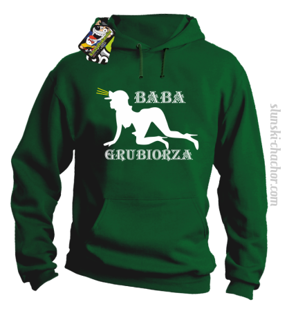 Baba Grubiorza - Bluza męska z kapturem 