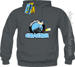 Pieroński chachor bluza męska z nadrukiem - grey