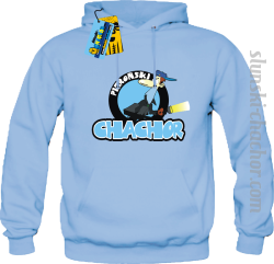 Pieroński chachor bluza męska z nadrukiem - sky blue