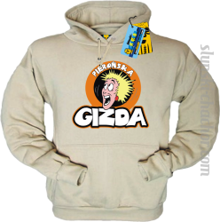 Pierońska gizda bluza damska z nadrukiem - beige
