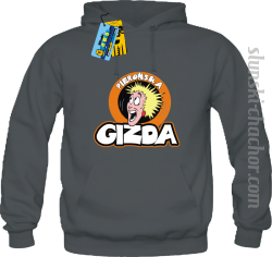 Pierońska gizda bluza damska z nadrukiem - grey