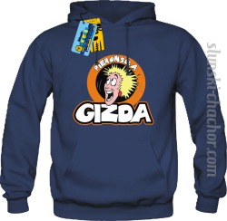 Pierońska gizda bluza damska z nadrukiem - navy blue