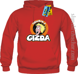Pierońska gizda bluza damska z nadrukiem - red