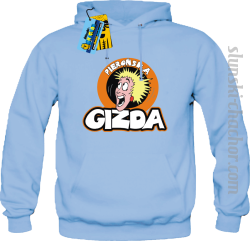 Pierońska gizda bluza damska z nadrukiem - sky blue