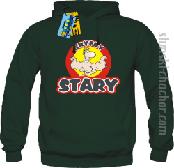 Gryfny stary bluza męska z nadrukiem - green
