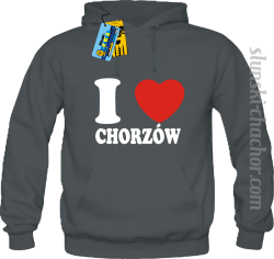 I love Chorzów bluza męska z nadrukiem - grey
