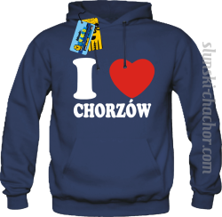 I love Chorzów bluza męska z nadrukiem - navy blue