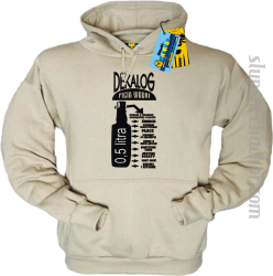 Dekalog picia wódki bluza męska z nadrukiem - beige
