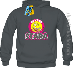 Gryfno stara bluza damska z nadrukiem - grey