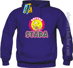 Gryfno stara bluza damska z nadrukiem - purple