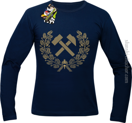 Pyrlik i żelazko znak górniczy herb górnictwa - Longsleeve męski