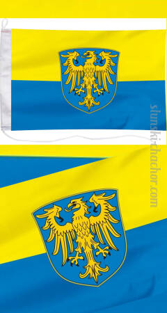 Flaga Górnego Śląska - 45x30cm