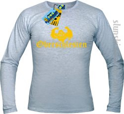 Oberschlesien longsleeve z nadrukiem-ash