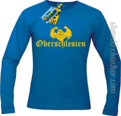 Oberschlesien longsleeve z nadrukiem-blue