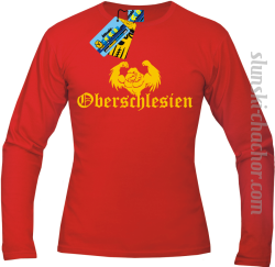 Oberschlesien longsleeve z nadrukiem-red