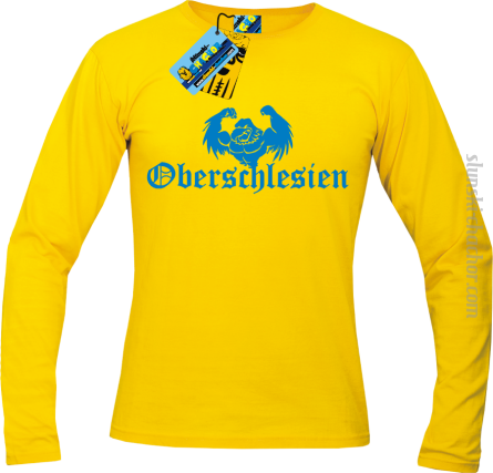 Oberschlesien longsleeve z nadrukiem-yellow