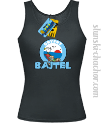 Gryfny bajtel top damski z nadrukiem - black