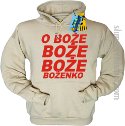 O Boże Boże Boże Bożenko bluza męska z nadrukiem - beige
