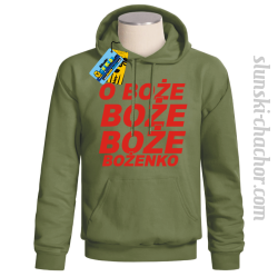 O Boże Boże Boże Bożenko bluza męska z nadrukiem - khaki