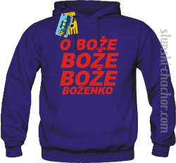 O Boże Boże Boże Bożenko bluza męska z nadrukiem - purple