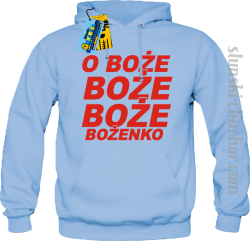 O Boże Boże Boże Bożenko bluza męska z nadrukiem - sky blue