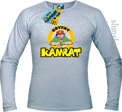 Gryfny kamrat longsleeve z nadrukiem - ash