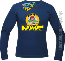 Gryfny kamrat longsleeve z nadrukiem - navy blue