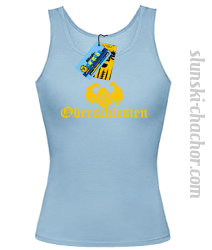 Oberschlesien top damski z nadrukiem-sky blue