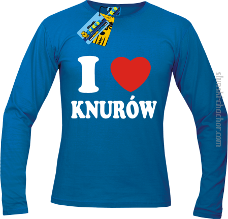 I love Knurów - longsleeve z nadrukiem Nr SLCH00050ML
