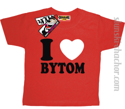 I love Bytom koszulka dziecięca z nadrukiem - red