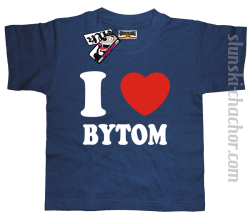 I love Bytom koszulka dziecięca z nadrukiem - navy blue