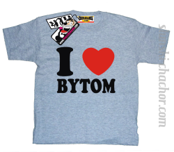 I love Bytom koszulka dziecięca z nadrukiem - ash