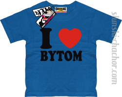 I love Bytom koszulka dziecięca z nadrukiem - blue