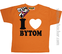 I love Bytom koszulka dziecięca z nadrukiem - orange